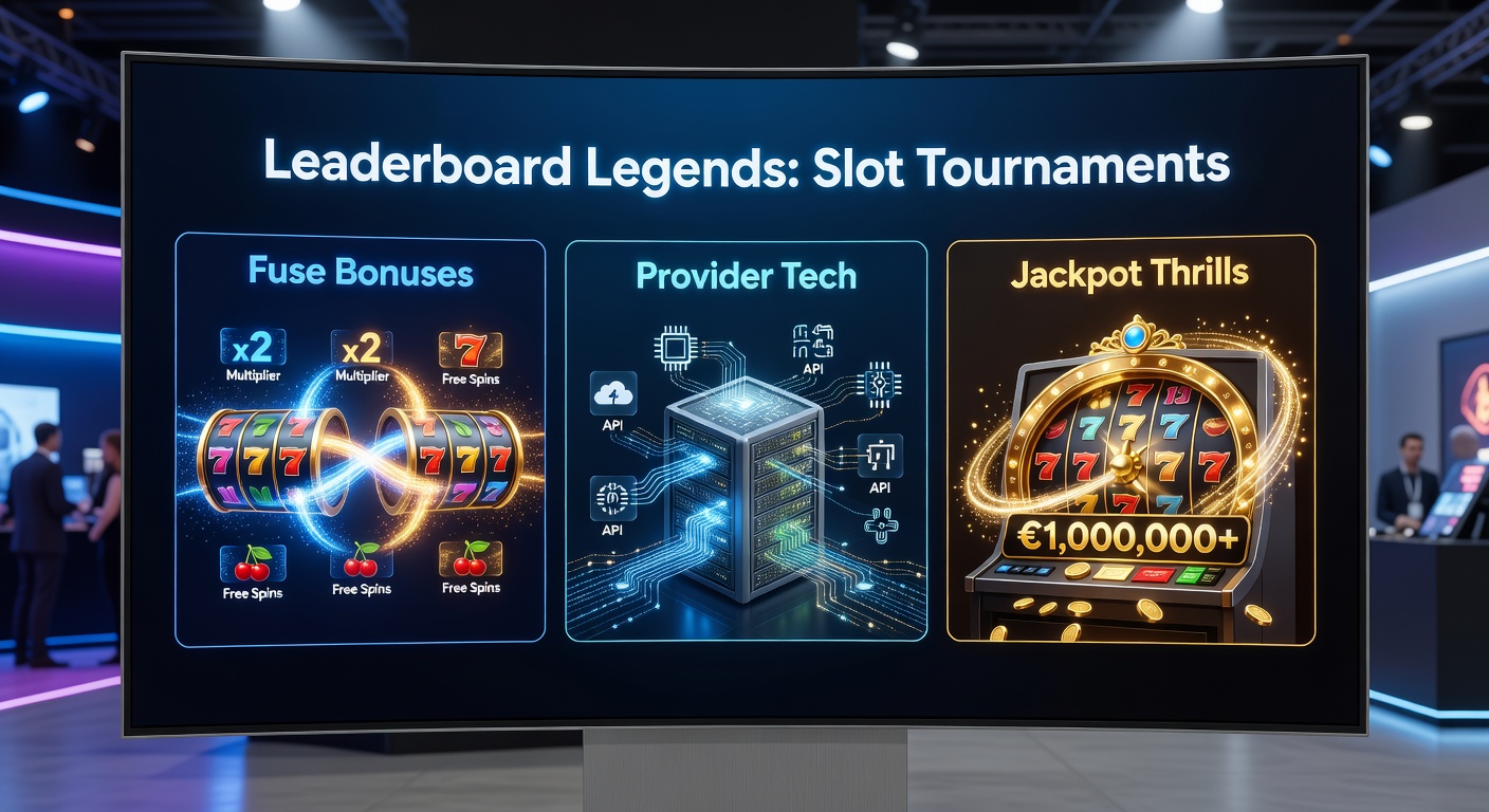 Jackpot-Explosion in einem Slot-Turnier mit jubelnden Leaderboard-Spitzenreitern