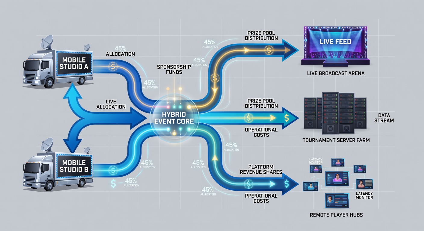 Diagramm zur Verfolgung von Transaktionspfaden in hybriden mobilen Turnierumgebungen
