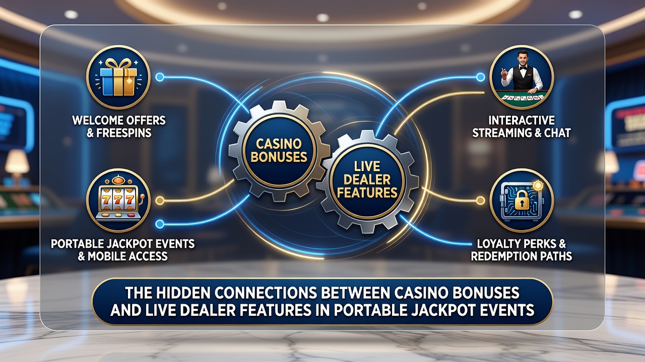 Darstellung von Live-Dealer-Sessions und mobilen Jackpot-Verbindungen